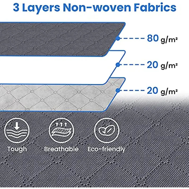 3/6 Pack Foldable Fabric Storage Bags for Home Organization