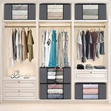 3/6 Pack Foldable Fabric Storage Bags for Home Organization