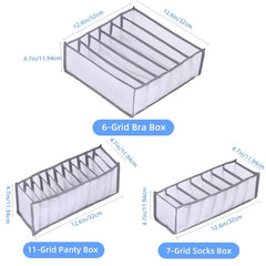 3-Pack Fabric Drawer Organizers