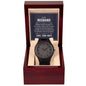 Timeless Bond: Elegant Wooden Watch for Him