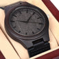 Timeless Bond: Elegant Wooden Watch for Him